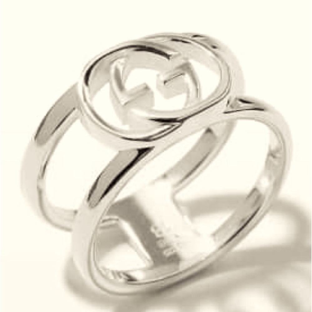 GUCCI INTERLOCKING WIDE OPEN BAND - Picture 2 of 13